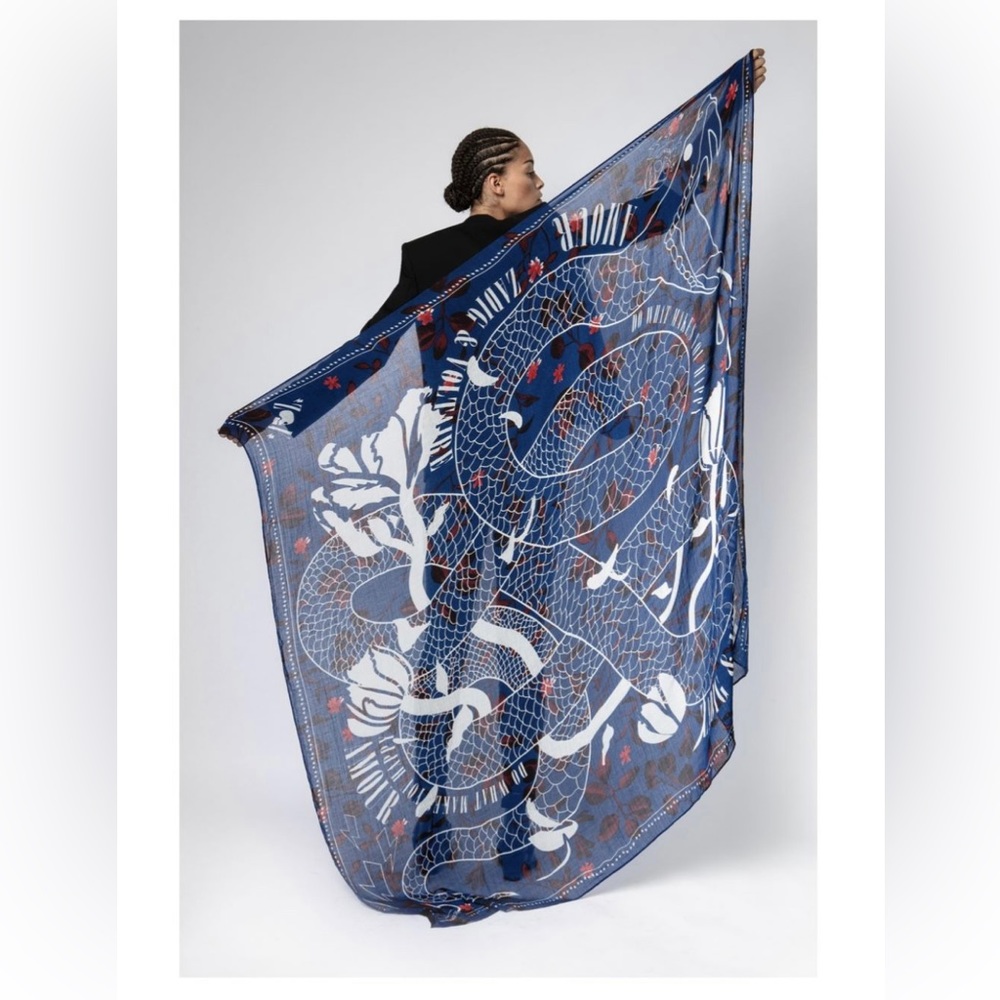 Zadig Voltaire delta camo dancing Scarf